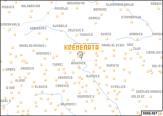 map of Kremenata