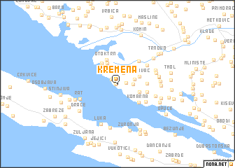 map of Kremena