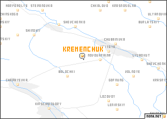map of Kremenchuk