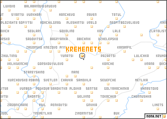 map of Kremenets