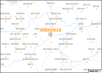 map of Kremenica