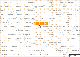 map of Křemenice