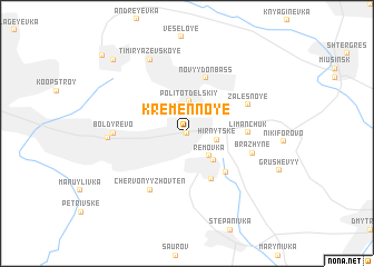 map of Kremennoye