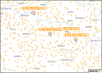 map of Kremenovići