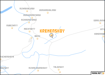 map of Kremenskoy