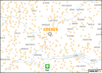 map of Kremeš