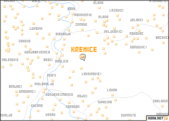 map of Kremiće