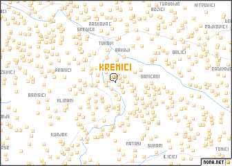 map of Kremići