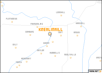 map of Kremlin Mill