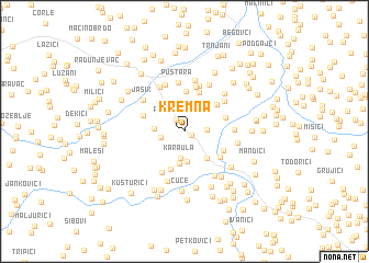 map of Kremna