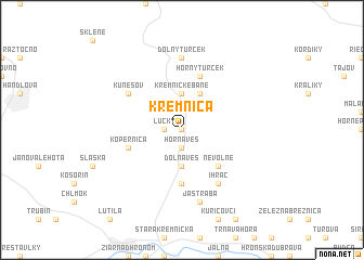 map of Kremnica