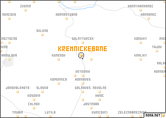 map of Kremnické Bane