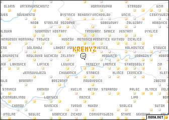 map of Křemyž