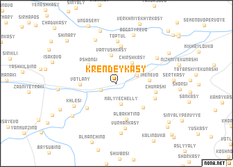 map of Krendeykasy