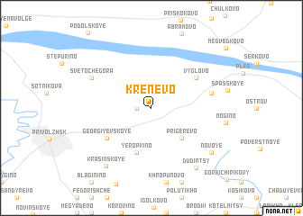map of Krenëvo