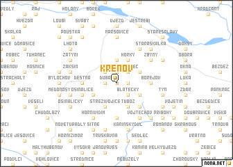 map of Křenov