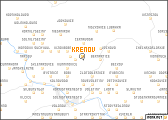 map of Křenov