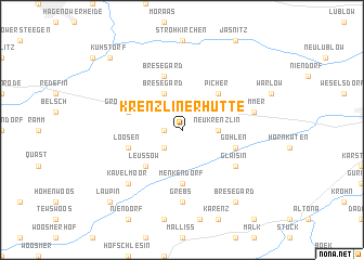 map of Krenzliner Hütte