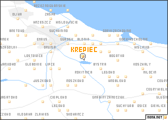 map of Krępiec