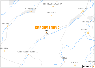 map of Krepostnaya