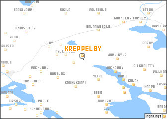 map of Kreppelby