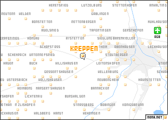 map of Kreppen