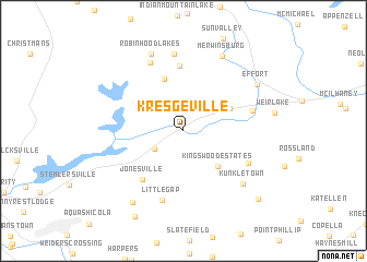 map of Kresgeville