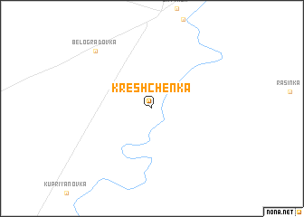 map of Kreshchenka