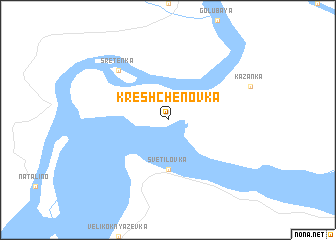 map of Kreshchenovka