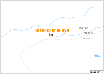 map of Kreshchenskoye