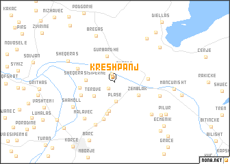 map of Kreshpanj