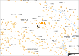 map of Krešići