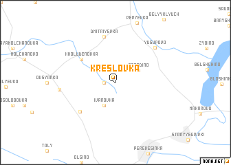 map of Kreslovka