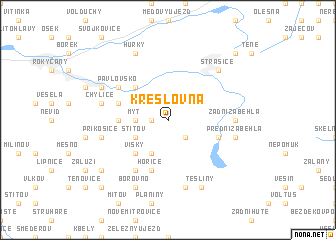 map of Kreslovna