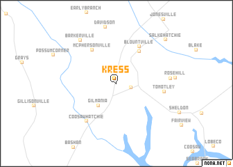 map of Kress