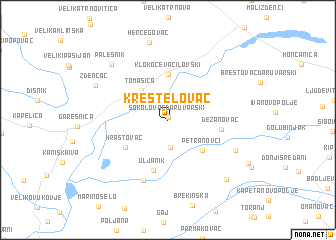map of Kreštelovac