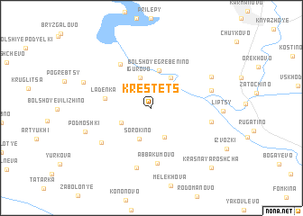 map of Krestets