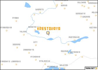 map of Krestovaya