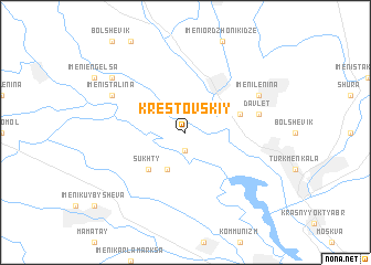 map of Krestovskiy