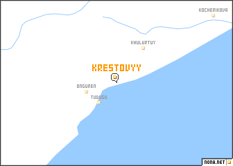 map of Krestovyy