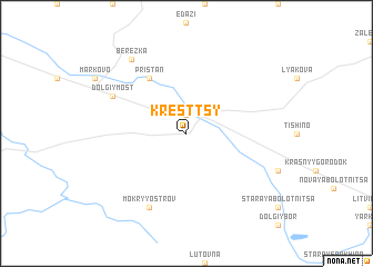 map of Kresttsy