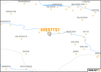 map of Kresttsy