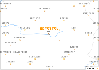 map of Kresttsy