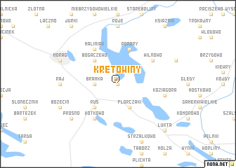 map of Kretowiny