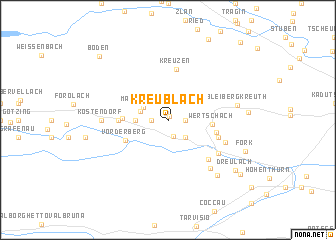 map of Kreublach