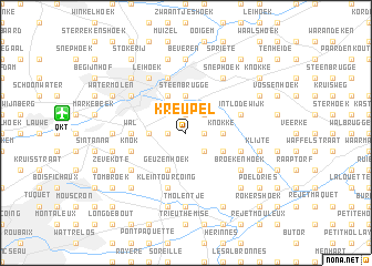 map of Kreupel