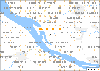 map of Kreuzdeich