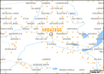 map of Kreuzegg