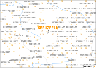 map of Kreuzfeld