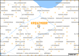 map of Kreuzmoor